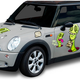 Illustration for article titled The Link Between Cars, Web 2.0: Hood Stickers!